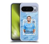 Head Case Designs Officially Licensed Manchester City Man City FC Bernardo Silva 2020/21 First Team Gel Case [Military Grade] Compatible with Google Pixel 10 Pro XL and Compatible with MagSafe