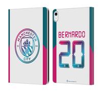 Head Case Designs Officially Licensed Manchester City Man City FC Bernardo Silva 2021/22 Players Away Kit Group 1 Leather Wallet Case Compatible With Apple iPad 10.9 2022/2025