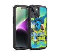 Head Case Designs Officially Licensed Manchester City Man City FC Bernardo Silva 2024/25 First Team Ultra-Armoured Shockproof Case [Military Grade Protection] Compatible With Apple iPhone 14