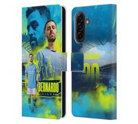 Head Case Designs Officially Licensed Manchester City Man City FC Bernardo Silva 2024/25 First Team Leather Wallet Case Compatible With Samsung Galaxy A17 4G / 5G