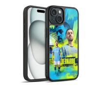 Head Case Designs Officially Licensed Manchester City Man City FC Bernardo Silva 2024/25 First Team Gel Armour Case [Military Grade Protection] Compatible With Apple iPhone 15