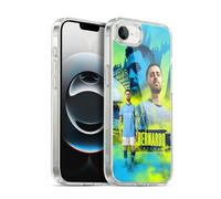 Head Case Designs Officially Licensed Manchester City Man City FC Bernardo Silva 2024/25 First Team Gel Case [Military Grade] Compatible with Apple iPhone 16e / iPhone 17e and Compatible with MagSafe