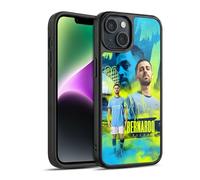 Head Case Designs Officially Licensed Manchester City Man City FC Bernardo Silva 2024/25 First Team Gel Armour Case [Military Grade Protection] Compatible With Apple iPhone 14