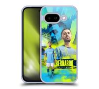 Head Case Designs Officially Licensed Manchester City Man City FC Bernardo Silva 2024/25 First Team Gel Case [Military Grade Protection] Compatible With Google Pixel 9A