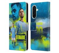 Head Case Designs Officially Licensed Manchester City Man City FC Bernardo Silva 2024/25 First Team Leather Wallet Case Compatible With Samsung Galaxy A26 5G
