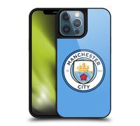 Head Case Designs Officially Licensed Manchester City Man City FC Blue Full Colour Badge Gel Armour Case [Military Grade Drop Protection] Compatible With Apple iPhone 13 Pro Max