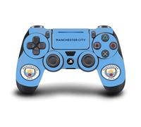 Head Case Designs Officially Licensed Manchester City Man City FC Blue Full Colour Badge Vinyl Sticker Gaming Skin Decal Cover Compatible With Sony PlayStation 4 PS4 DualShock 4 Controller