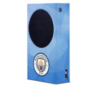 Head Case Designs Officially Licensed Manchester City Man City FC Blue Geometric Badge Game Console Wrap Case Cover Compatible With Xbox Series S Console