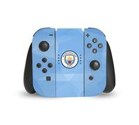 Head Case Designs Officially Licensed Manchester City Man City FC Blue Geometric Badge Vinyl Sticker Gaming Skin Decal Cover Compatible With Nintendo Switch Joy-Con Controller
