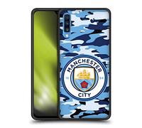 Head Case Designs Officially Licensed Manchester City Man City FC Blue Moon Badge Camou Skinny Fit Hybrid Iced Case Compatible With Samsung Galaxy A70 (2019)