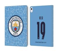 Head Case Designs Officially Licensed Manchester City Man City FC Caroline Weir 2020/21 Women's Home Kit Group 1 Leather Wallet Case Compatible With Apple iPad Air 13 2024/2025