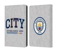 Head Case Designs Officially Licensed Manchester City Man City FC City Established 1894 Graphics Leather Wallet Case Compatible With Amazon Kindle Paperwhite 6