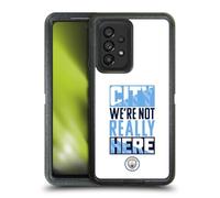 Head Case Designs Officially Licensed Manchester City Man City FC City We're Not Really Here Graphics Ultra-Armoured Shockproof Case [Military Grade] Compatible With Samsung Galaxy A53 5G (2022)