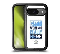 Head Case Designs Officially Licensed Manchester City Man City FC City We're Not Really Here Graphics Ultra-Armoured Shockproof Case [Military Grade] Compatible With Google Pixel 9 / Pixel 9 Pro