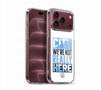 Head Case Designs Officially Licensed Manchester City Man City FC City We're Not Really Here Graphics Gel Case [Military Grade] Compatible with Apple iPhone 18 Pro Max and Compatible with MagSafe