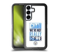 Head Case Designs Officially Licensed Manchester City Man City FC City We're Not Really Here Graphics Ultra-Armoured Shockproof Case [Military Grade Protection] Compatible With Samsung Galaxy S25+