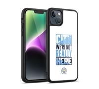 Head Case Designs Officially Licensed Manchester City Man City FC City We're Not Really Here Graphics Gel Armour Case [Military Grade Protection] Compatible With Apple iPhone 14 Plus