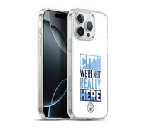 Head Case Designs Officially Licensed Manchester City Man City FC City We're Not Really Here Graphics Gel Case [Military Grade Protection] Compatible with Apple iPhone 16 and Compatible with MagSafe