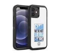 Head Case Designs Officially Licensed Manchester City Man City FC City We're Not Really Here Graphics Ultra-Armoured Shockproof Case [Military Grade] Compatible With Apple iPhone 12 / iPhone 12 Pro