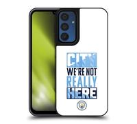 Head Case Designs Officially Licensed Manchester City Man City FC City We're Not Really Here Graphics Gel Armour Case [Military Grade Protection] Compatible With Samsung Galaxy A15