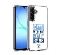 Head Case Designs Officially Licensed Manchester City Man City FC City We're Not Really Here Graphics Gel Case [Military Grade Protection] Compatible With Samsung Galaxy A17 4G / 5G