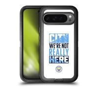 Head Case Designs Officially Licensed Manchester City Man City FC City We're Not Really Here Graphics Ultra-Armoured Shockproof Case [Military Grade Protection] Compatible With Google Pixel 9 Pro XL