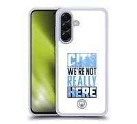 Head Case Designs Officially Licensed Manchester City Man City FC City We're Not Really Here Graphics Gel Case [Military Grade Protection] Compatible With Samsung Galaxy A56 5G