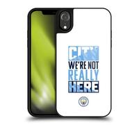 Head Case Designs Officially Licensed Manchester City Man City FC City We're Not Really Here Graphics Gel Armour Case [Military Grade Protection] Compatible With Apple iPhone XR