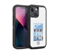 Head Case Designs Officially Licensed Manchester City Man City FC City We're Not Really Here Graphics Ultra-Armoured Shockproof Case [Military Grade Protection] Compatible With Apple iPhone 13