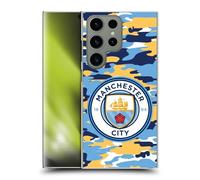Head Case Designs Officially Licensed Manchester City Man City FC Club Badge Camou Hard Back Case Compatible With Samsung Galaxy S24 Ultra 5G