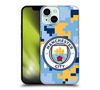 Head Case Designs Officially Licensed Manchester City Man City FC Club Digital Camouflage Hard Back Case Compatible With Apple iPhone 13 Mini