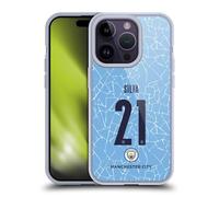 Head Case Designs Officially Licensed Manchester City Man City FC David Silva 2020/21 Players Home Kit Group 1 Gel Case [Military Grade Protection] Compatible With Apple iPhone 14 Pro