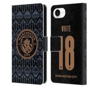 Head Case Designs Officially Licensed Manchester City Man City FC Ellen White 2020/21 Women's Away Kit Group 1 Leather Wallet Case Compatible With Apple iPhone 16e
