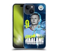 Head Case Designs Officially Licensed Manchester City Man City FC Erling Haaland 2022/23 First Team Hard Back Case Compatible With Apple iPhone 15
