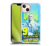 Head Case Designs Officially Licensed Manchester City Man City FC Erling Haaland 2023/24 First Team Soft Gel Case Compatible With Apple iPhone 13
