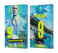 Head Case Designs Officially Licensed Manchester City Man City FC Erling Haaland 2023/24 First Team Leather Wallet Case Compatible With Apple iPad 10.2 2019/2020/2021