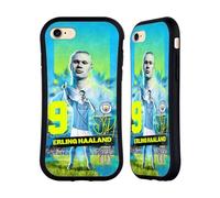 Head Case Designs Officially Licensed Manchester City Man City FC Erling Haaland 2023/24 First Team Hybrid Case Compatible With Apple iPhone 7/8 / SE 2020 & 2022
