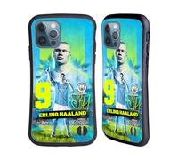 Head Case Designs Officially Licensed Manchester City Man City FC Erling Haaland 2023/24 First Team Hybrid Case Compatible With Apple iPhone 12 / iPhone 12 Pro