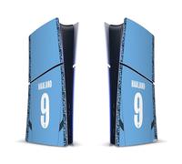 Head Case Designs Officially Licensed Manchester City Man City FC Erling Haaland 2024/25 Players Home Kit Vinyl Gaming Skin Decal Compatible With Sony PlayStation 5 PS5 Slim Digital Edition Console