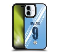 Head Case Designs Officially Licensed Manchester City Man City FC Erling Haaland 2025/26 Players Home Kit Gel Armour Case [Military Grade Protection] Compatible With Apple iPhone 16