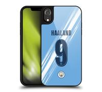 Head Case Designs Officially Licensed Manchester City Man City FC Erling Haaland 2025/26 Players Home Kit Gel Armour Case [Military Grade Protection] Compatible With Apple iPhone XR