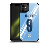 Head Case Designs Officially Licensed Manchester City Man City FC Erling Haaland 2025/26 Players Home Kit Gel Armour Case [Military Grade Protection] Compatible With Apple iPhone 11