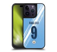 Head Case Designs Officially Licensed Manchester City Man City FC Erling Haaland 2025/26 Players Home Kit Gel Armour Case [Military Grade Drop Protection] Compatible With Apple iPhone 14 Pro