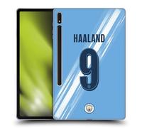Head Case Designs Officially Licensed Manchester City Man City FC Erling Haaland 2025/26 Players Home Kit Gel Case [Military Grade Protection] Compatible With Samsung Galaxy Tab S8 Plus