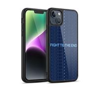 Head Case Designs Officially Licensed Manchester City Man City FC Fight 'Til The End Graphics Gel Armour Case [Military Grade Protection] Compatible With Apple iPhone 14 Plus
