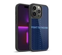 Head Case Designs Officially Licensed Manchester City Man City FC Fight 'Til The End Graphics Gel Armour Case [Military Grade Protection] Compatible With Apple iPhone 14 Pro