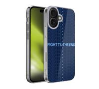 Head Case Designs Officially Licensed Manchester City Man City FC Fight 'Til The End Graphics Gel Case [Military Grade Protection] Compatible With Apple iPhone 17
