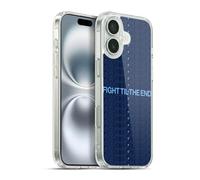 Head Case Designs Officially Licensed Manchester City Man City FC Fight 'Til The End Graphics Gel Case [Military Grade Protection] Compatible with Apple iPhone 16 Plus and Compatible with MagSafe