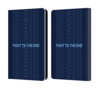 Head Case Designs Officially Licensed Manchester City Man City FC Fight 'Til The End Graphics Leather Wallet Case Compatible With Amazon Kindle 11th Gen (2024)