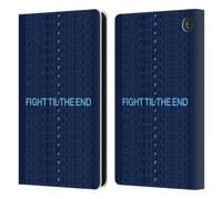 Head Case Designs Officially Licensed Manchester City Man City FC Fight 'Til The End Graphics Leather Wallet Case Compatible With Amazon Fire 7 2022